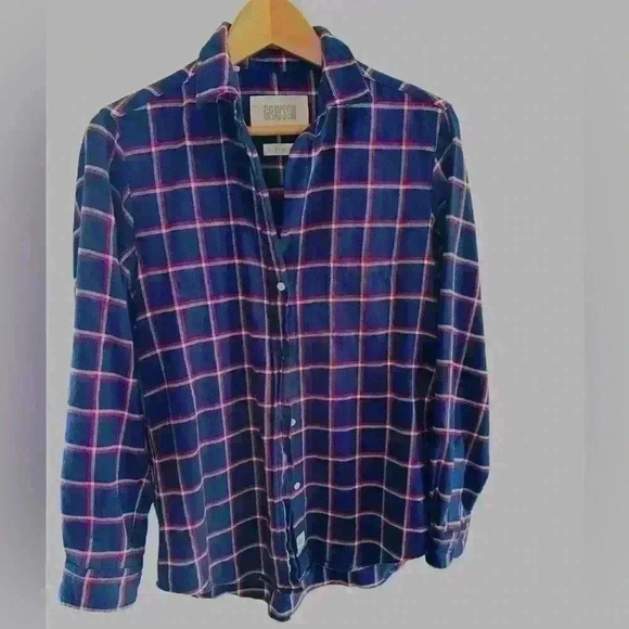 Grayson Plaid Shirt size 2 blue / multicolor - Picture 1 of 6